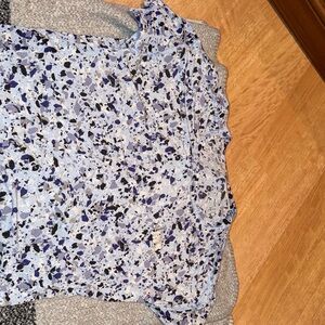 VS Pink cropped Women's Blue Patterned Top
